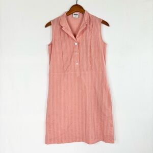 Madri Collection The Tunic Nursing Mini Dress Stripe Size‎ XS Peach Orange USA